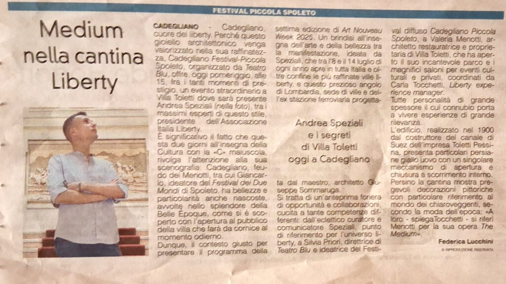 Articolo "La Prealpina" 15 giugno 2025